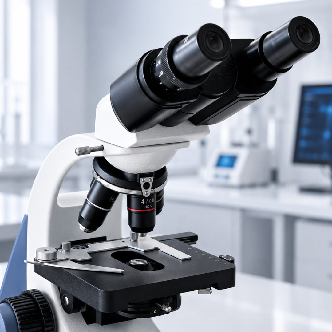 BME-500E Microscopio Binocular LED Objetivos Acromáticos