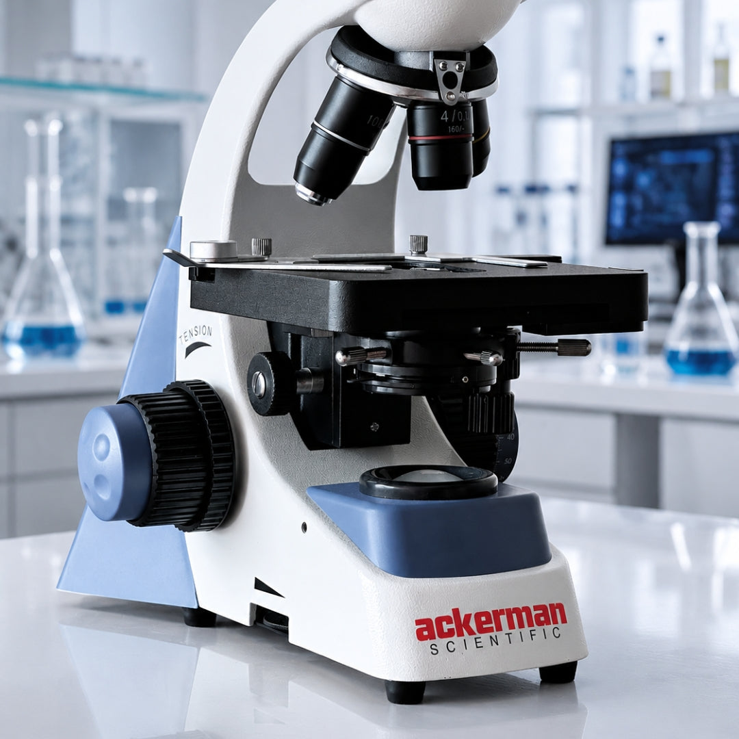 BME-500E Microscopio Binocular LED Objetivos Acromáticos